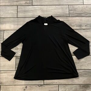 Susan Graver Elegant Black Women's Top size Large